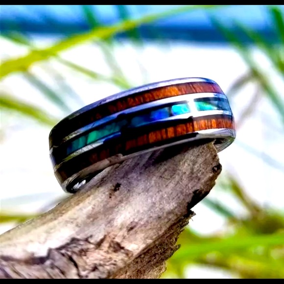 Titanium Engagement rings women’s men’s 8mm - Picture 4 of 10